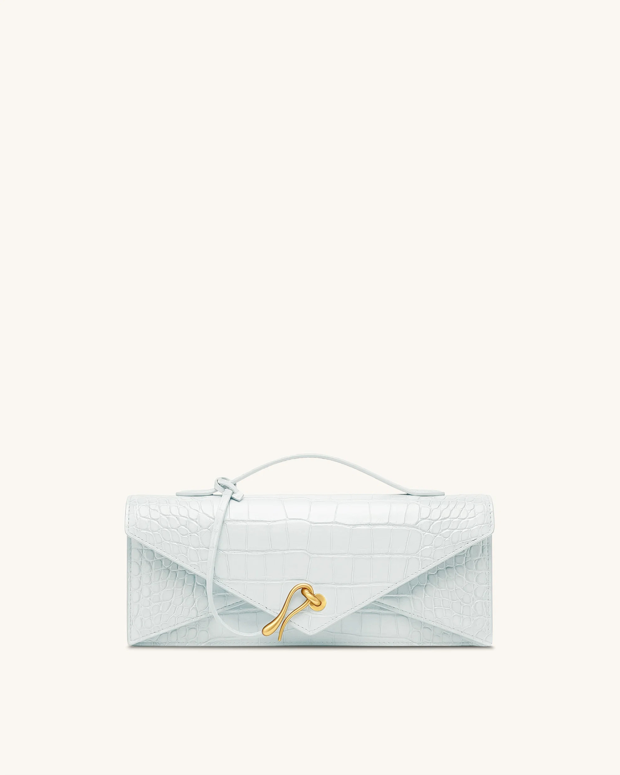 Celeste Envelope Top Handle Bag - Light Blue Croc | JW PEI US