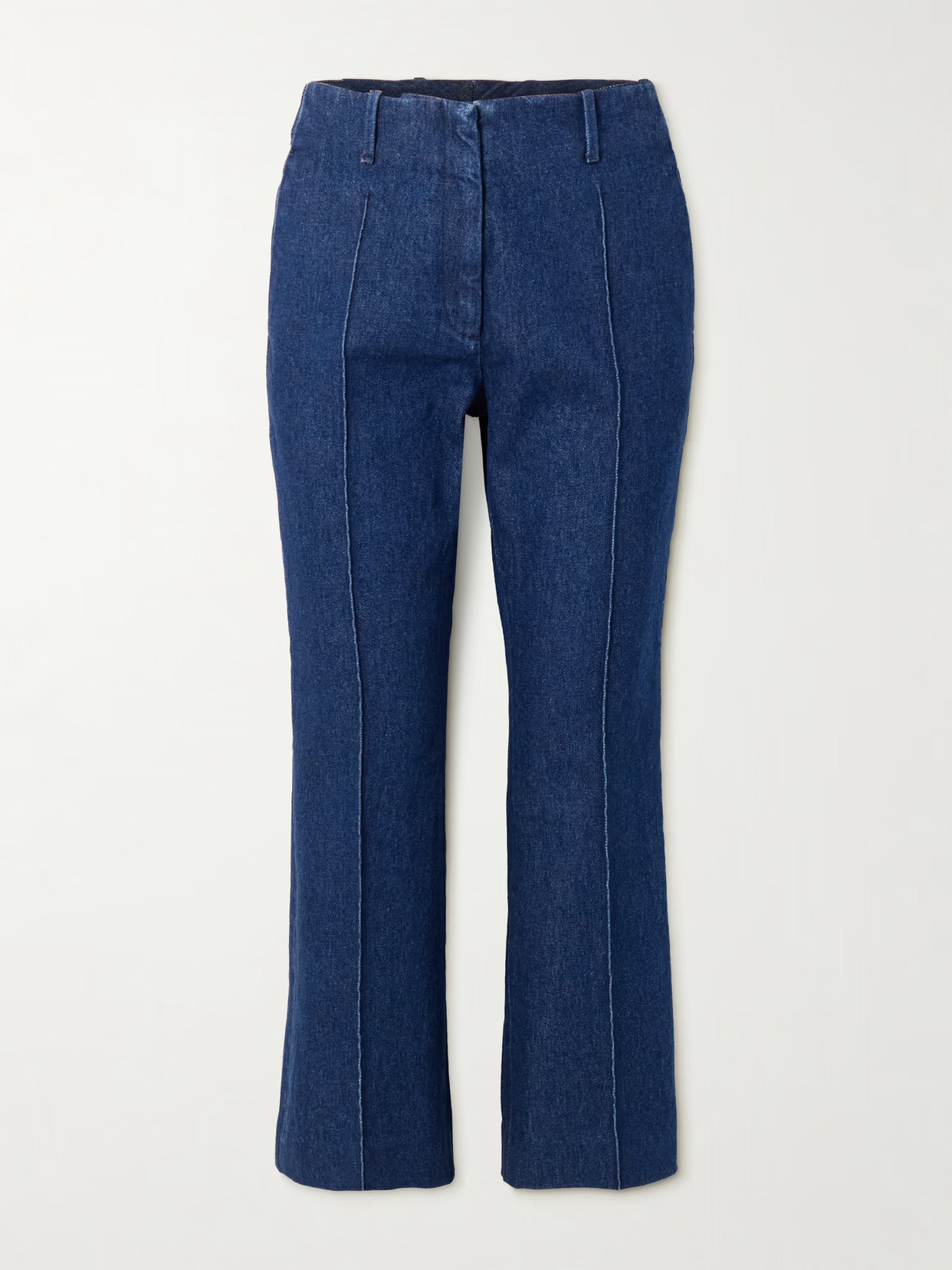 Dries Van Noten - Cropped High-rise Flared Jeans - Blue | NET-A-PORTER (US)