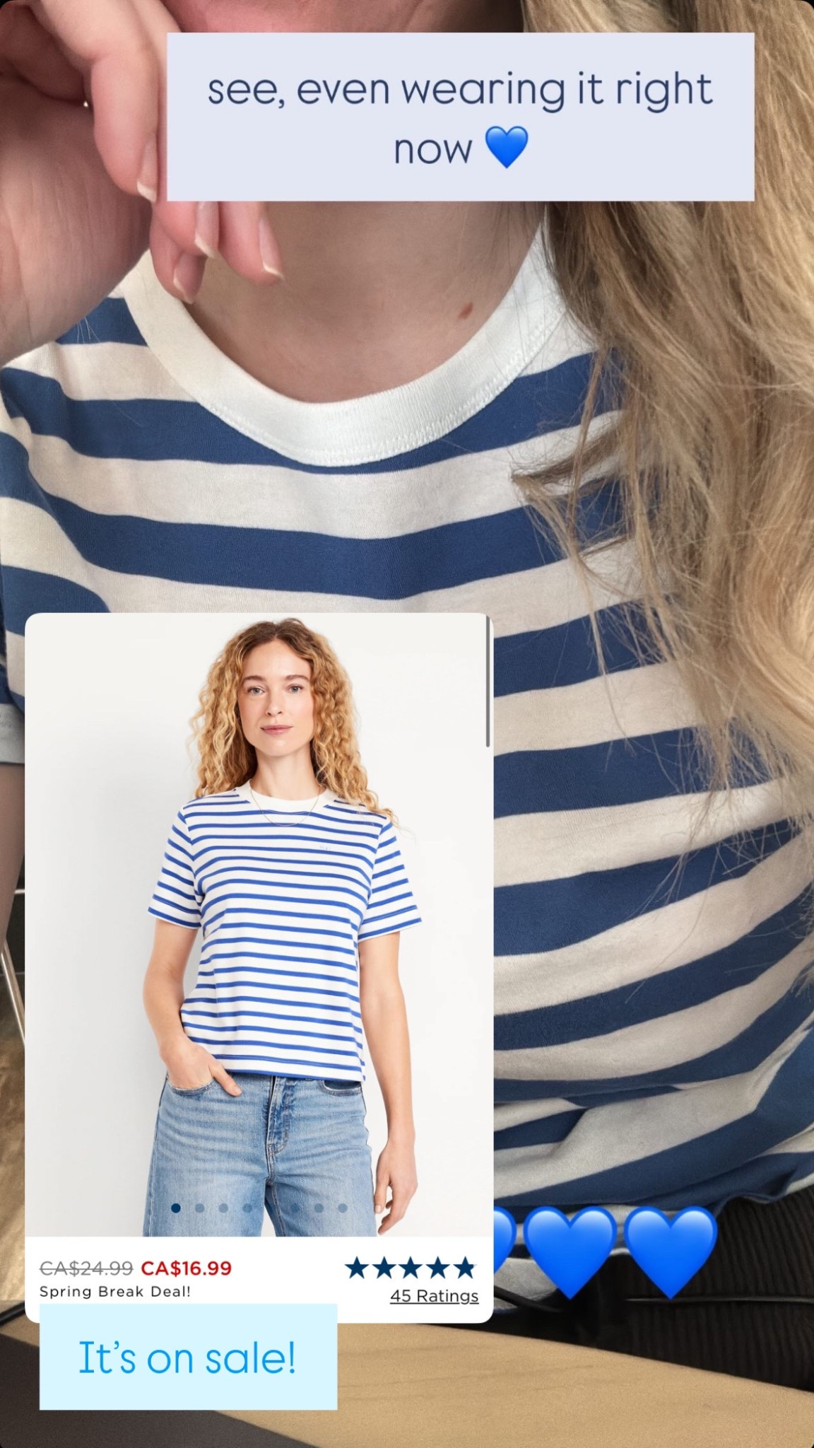 Today’s shirt is on sale at old navy!! 

#AffordableFashion #CasualStyle #ComfortableFashion #EverydayOutfits #OOTDInspo #BudgetFriendlyFashion 

#LTKsale #LTKcanada #LTKspring