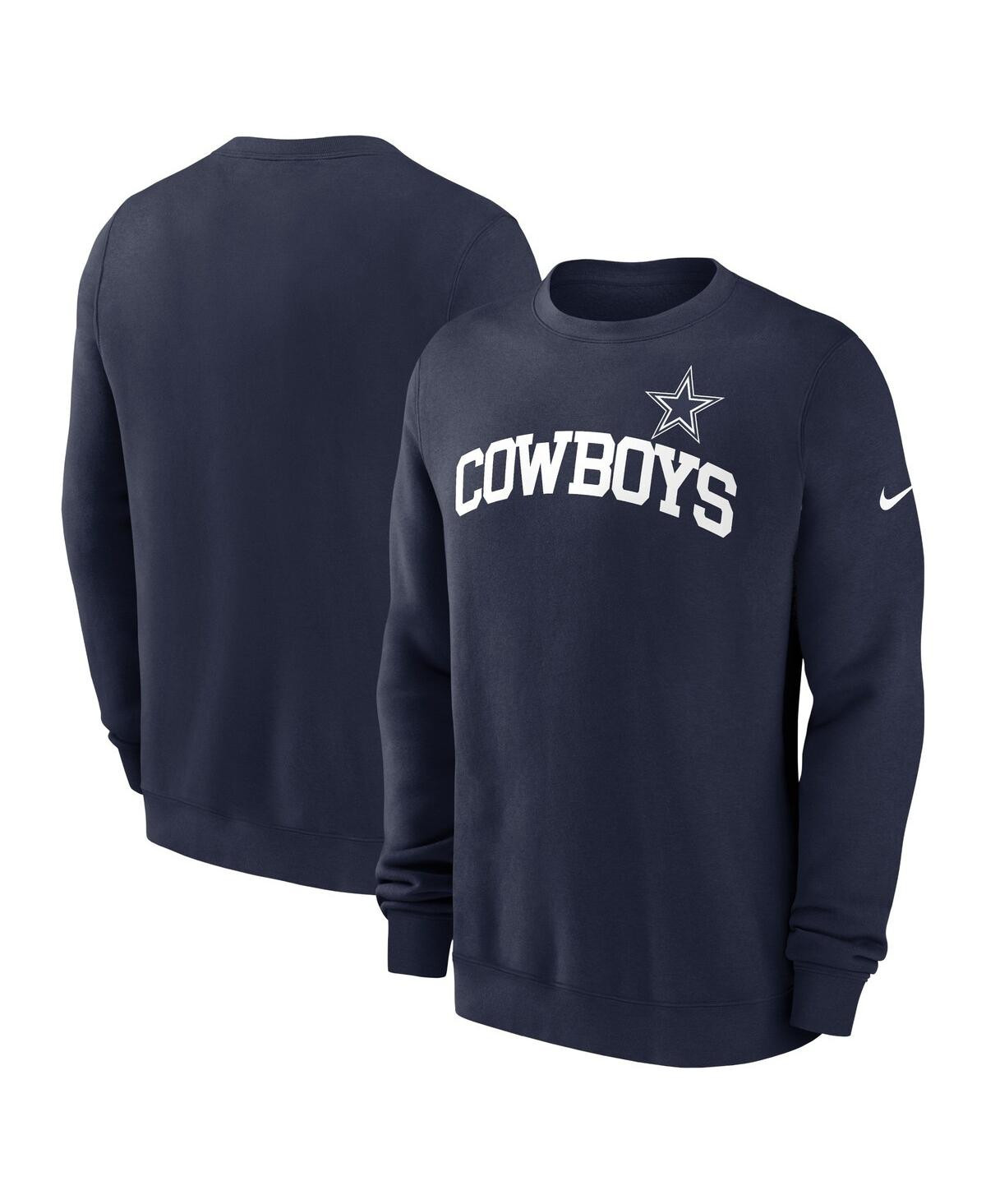 Nike Men's Navy Dallas Cowboys Club Pullover Sweatshirt - Navy | Macy's