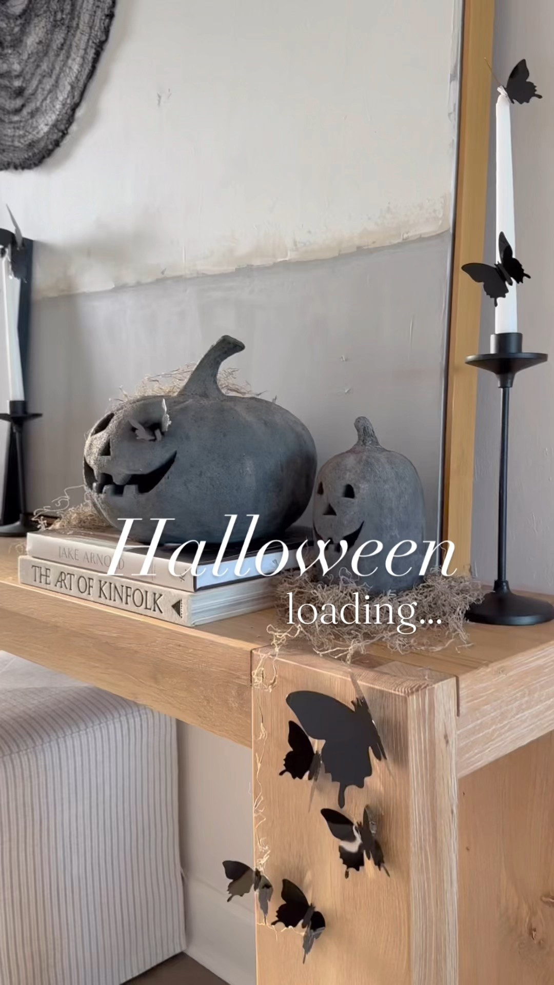 Halloween entryway styling with an whimsical organic feel! 🖤



#halloween #spookydecor #entryway #cozyhome #halloweendecor #spookyseason 
#jackolantern #pumpkin #butterfly #homedecor #halloweenart 

#LTKHalloween #LTKHome #LTKSeasonal