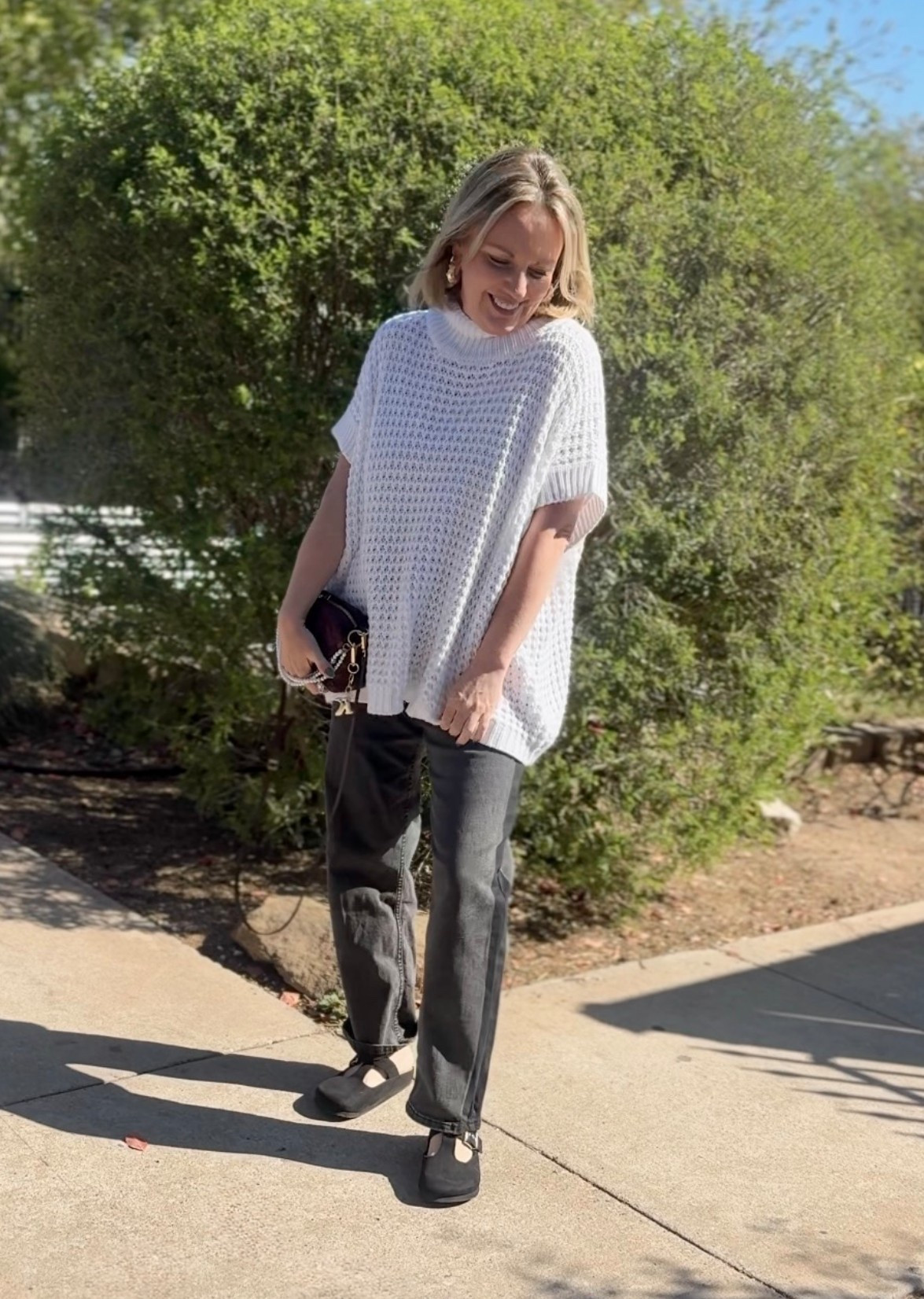 Large sweater; 6 jeans 

#LTKOver40 #LTKSeasonal #LTKootd