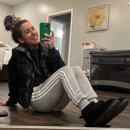 a bunch of comfies but make it fashion with the amazon faux leather vest. totally gives me Abercrombie vibes without the price tag! 

also these booties are PHENOM dupes for the ugg minis! If in between sizes go down! 



#LTKunder50 #LTKSeasonal #LTKshoecrush