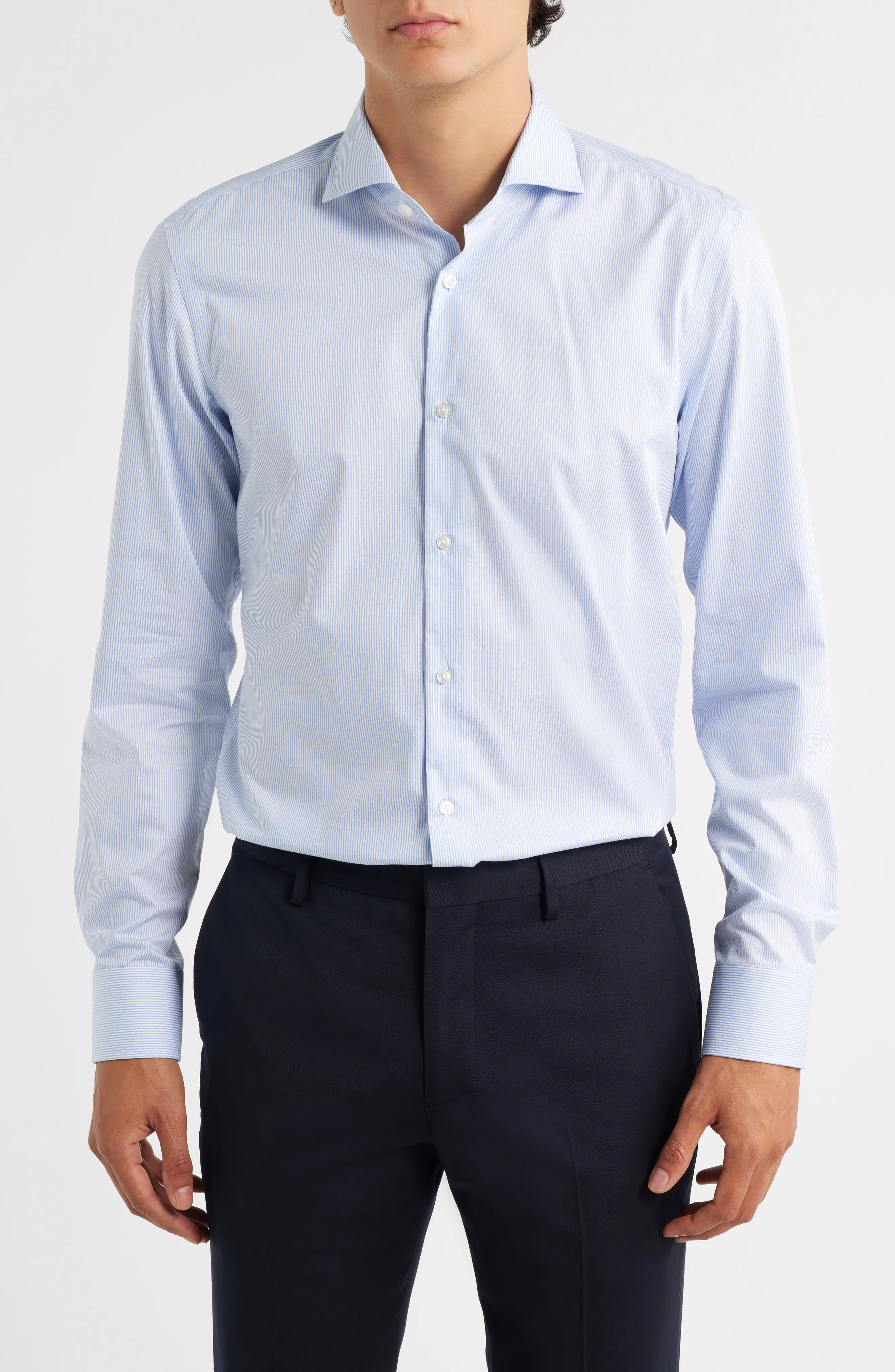 Hank Kent Slim Fit Stripe Cotton Dress Shirt (Men) | Nordstromrack | Nordstrom Rack