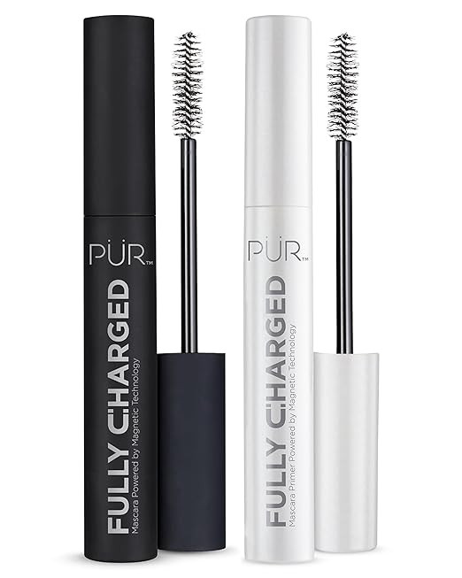 PÜR MINERALS Fully Charged Mascara Black Travel Size Bundle - Magnetic Technology Volumizing Mas... | Amazon (US)