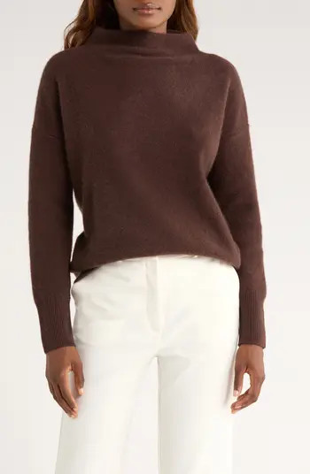 Boiled Cashmere Funnel Neck Pullover | Nordstrom