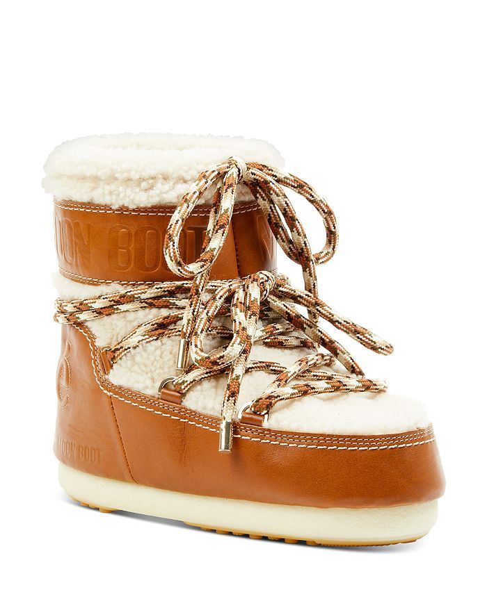 Moon Boot x Chloé Shearling & Leather Snow Boots | Bloomingdale's (US)