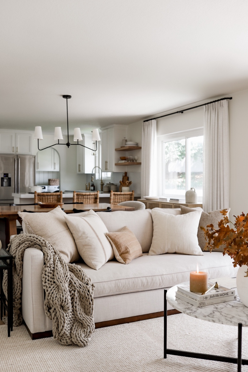 Shop our fall family room, including this gorgeous leather chair and upholstered sofa! Sofa color is the light version of ‘Effie Linen Performance Fabric’.

#LTKSeasonal #LTKhome #LTKsalealert