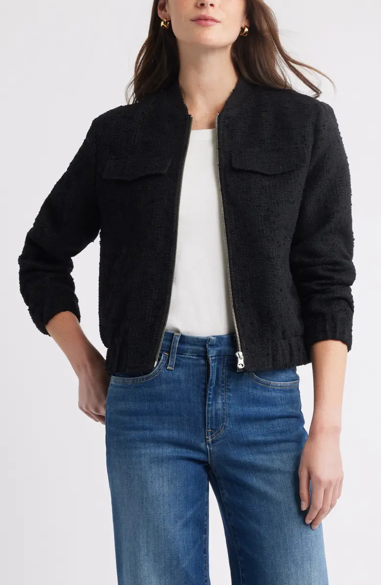 Bouclé Bomber Jacket | Nordstrom