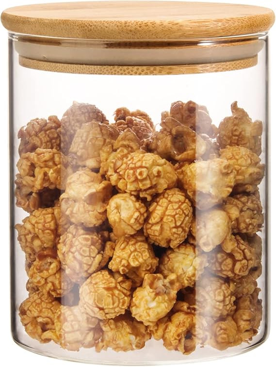 YULEER Airtight Food Storage Containers, 22OZ Glass Jars with Lids,Glass Jar for Serving Candy, C... | Amazon (US)