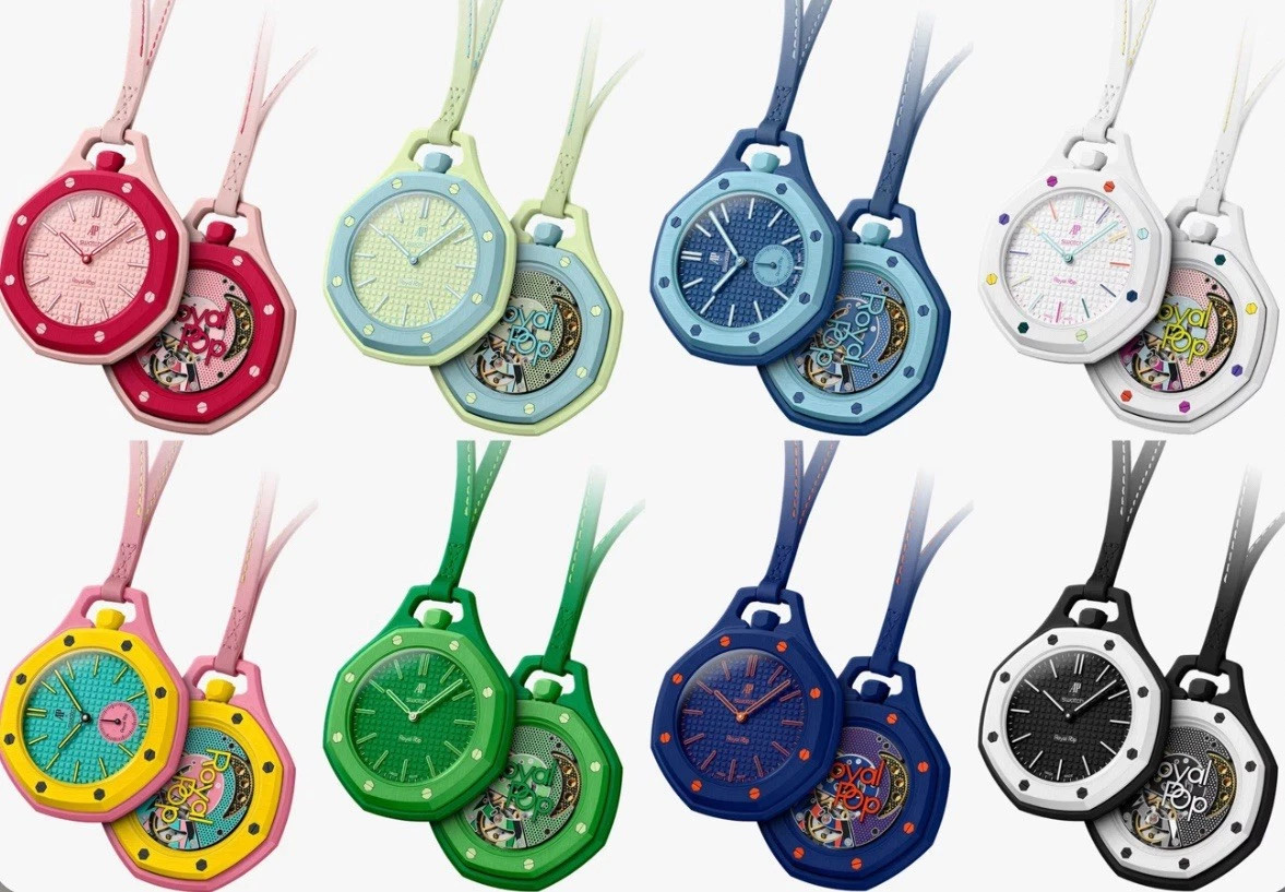 Swatch AP Royal Pop Collection Pocket Watch Exclusive Collab. Message for color. | eBay | eBay US