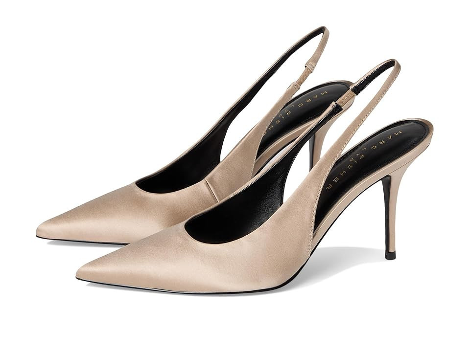 Marc Fisher LTD Leynne Women's Shoes Light Natural Satin : 8.5 M, Synthetic | Zappos