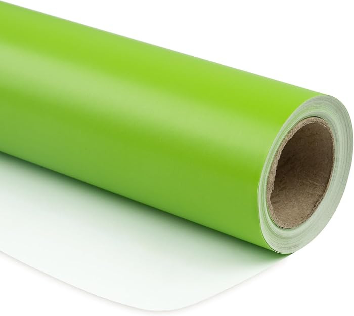 RUSPEPA Lime Green Wrapping Paper Solid Color - Mini Roll - for Christmas, Wedding, Birthday, Sho... | Amazon (US)