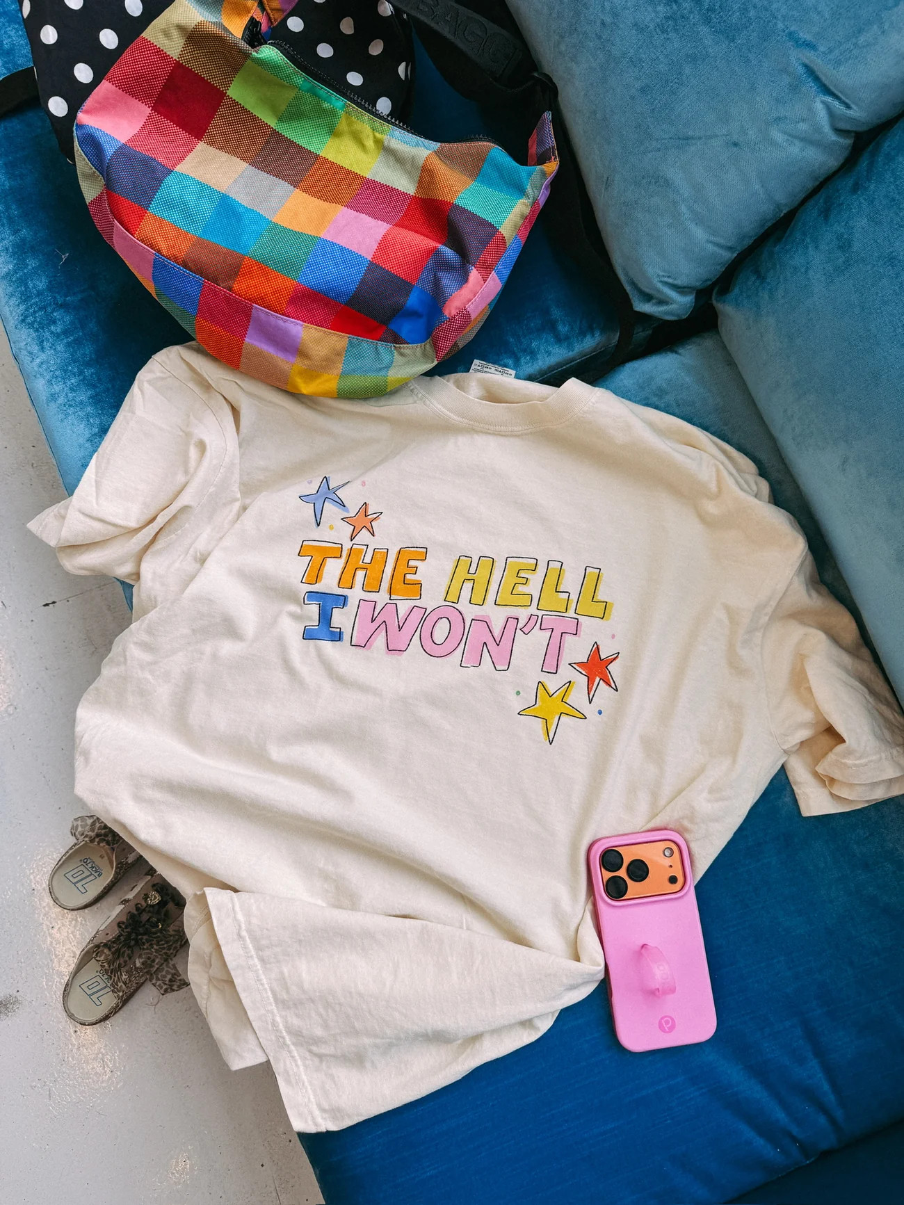ETTA OG | the hell i won't graphic tee - ivory | Etta+East