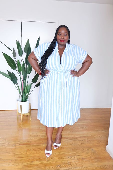 A linen short dress is the perfect summer dress that can take you from work to weekend. I love this stripe style. 

#LTKMidsize #LTKOver40 #LTKPlusSize
