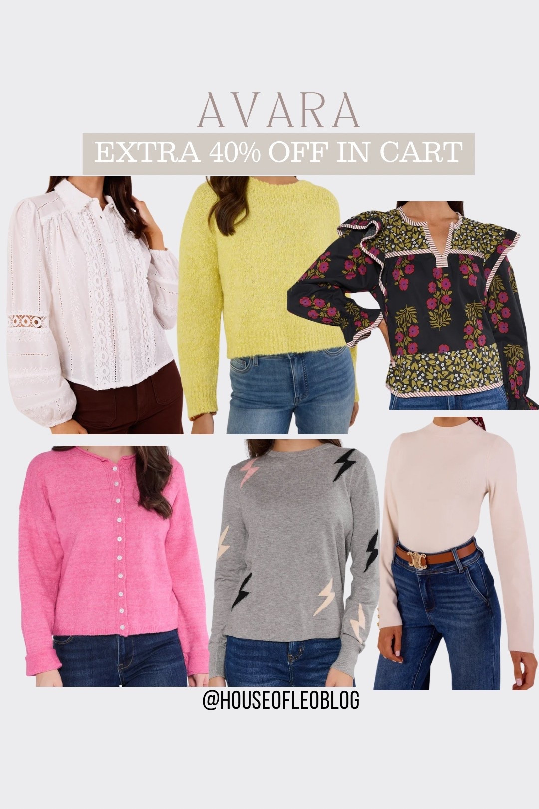 Avara extra 40% off in cart

#LTKSaleAlert