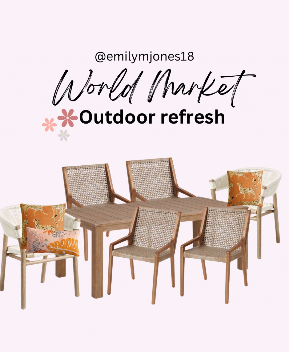 Outdoor refresh! World Market is having a Memorial Day sale 🫶🏻

#LTKHome #LTKSaleAlert #LTKStyleTip
