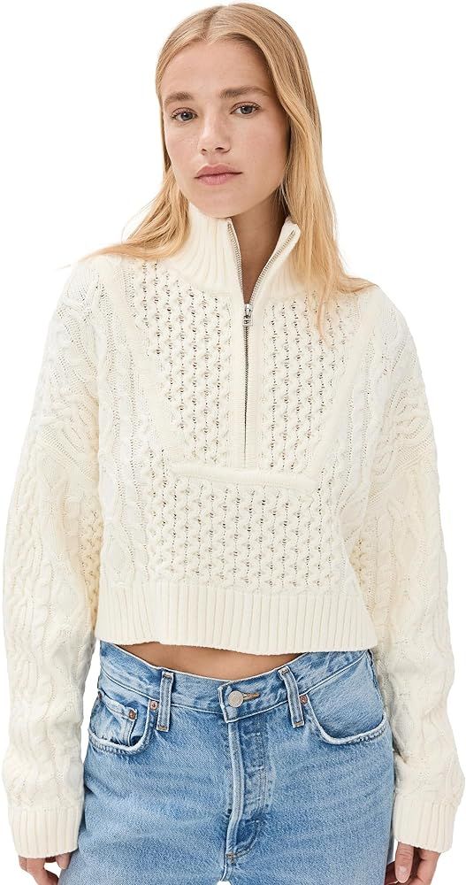 STAUD Women's Cropped Hampton Sweater | Amazon (US)