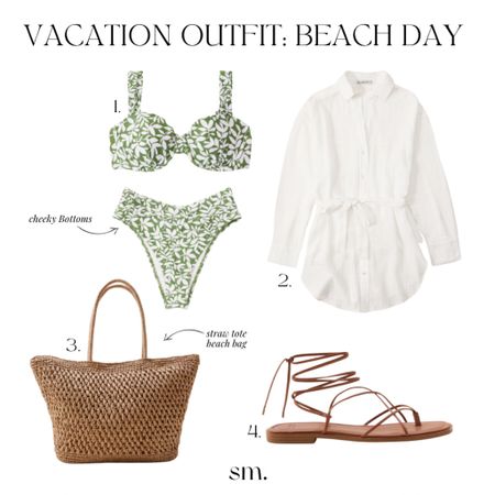Abercrombie Vacation outfit: beach day 
Packable Beach Tote Bag
Mid-Rise Tall-Side Cheeky Bottoms
Curve Love Ruched Underwire Bikini Top


#LTKunder100 #LTKswim #LTKSeasonal