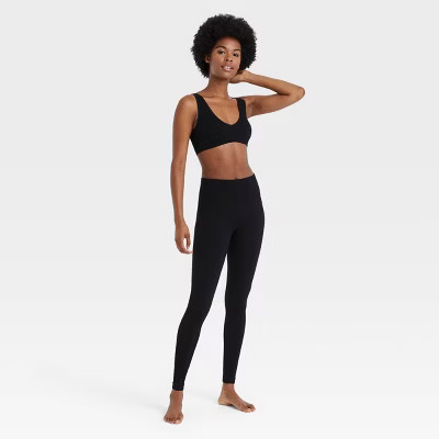 Women's Seamless Ribbed Leggings - Colsie™ | Target