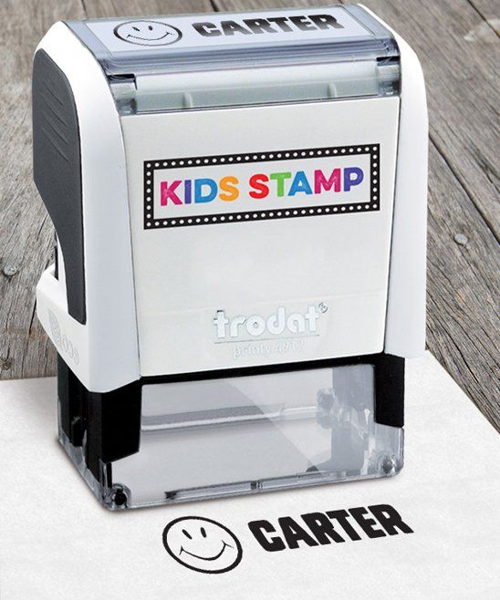 Hampton Technologies Black Ink Smile Face Personalized Stamp | Best Price and Reviews | Zulily | Zulily