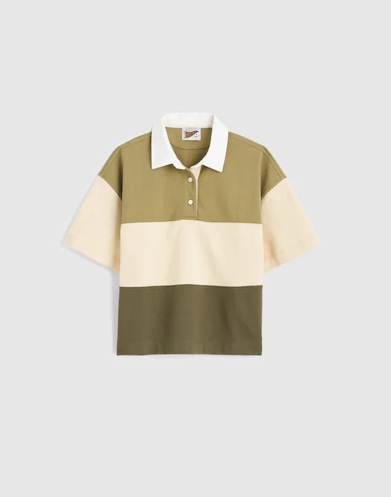 The Boxy Rugby Polo in Club Cotton | Madewell
