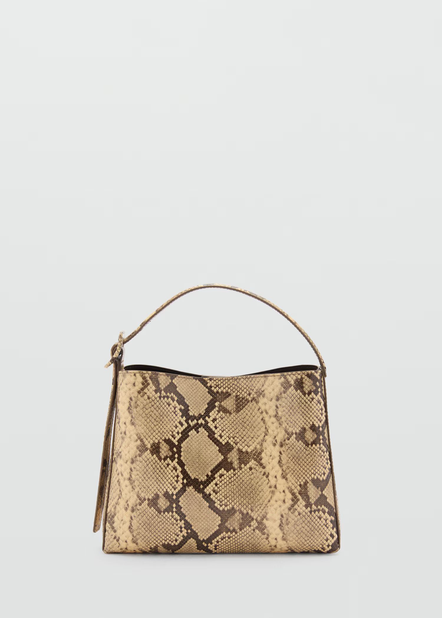 Snakeskin effect bag - Woman | MANGO USA | MANGO (US)