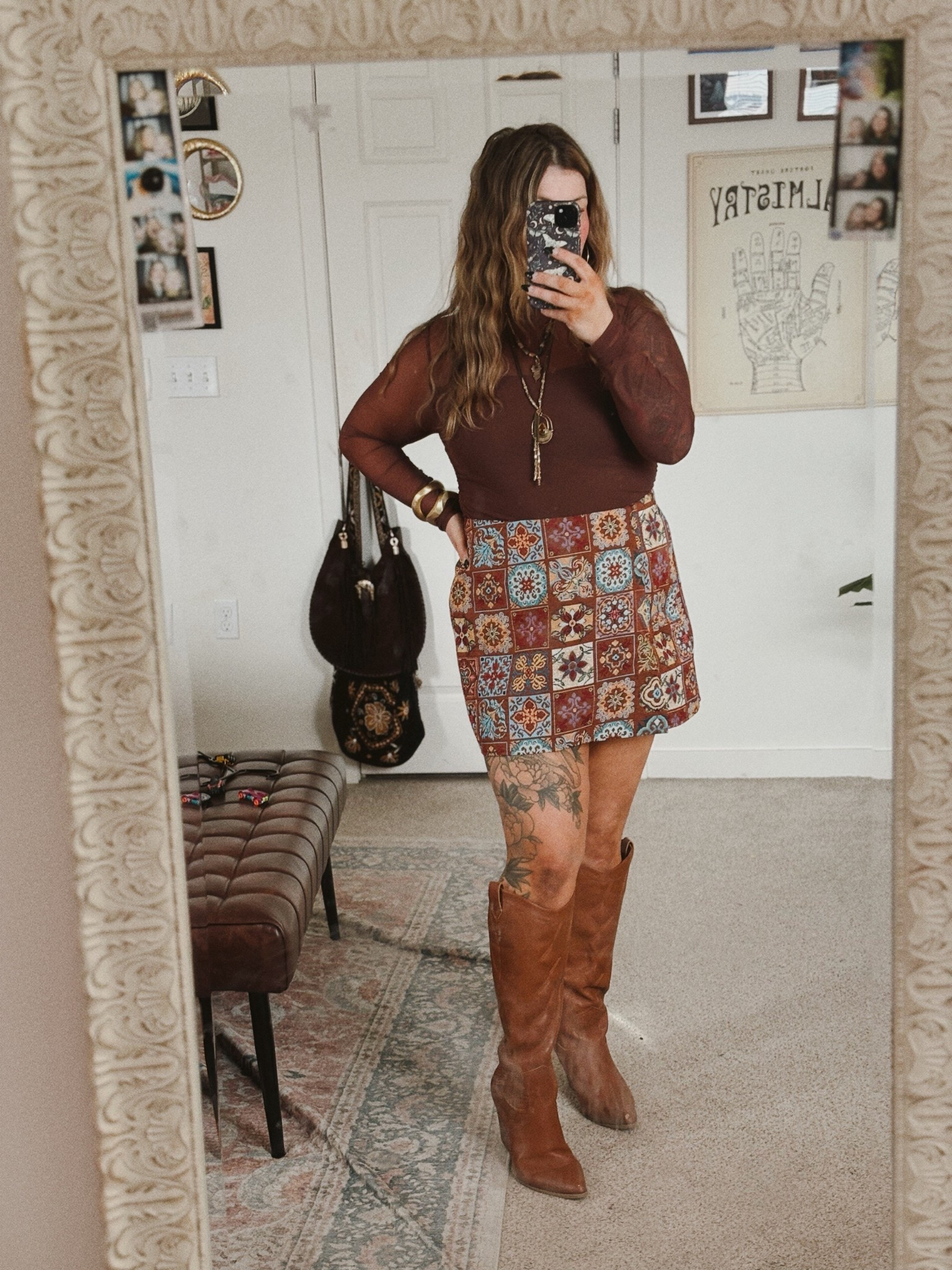 Boho outfit for midsize moms for girls night out and dinner

#LTKMidsize #LTKPlusSize #LTKootd