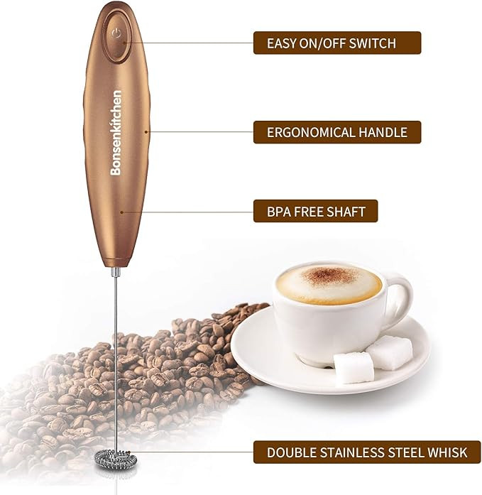 Bonsenkitchen Electric Milk Frother, Automatic Foam Maker for Coffee, Lattes, Cappuccino, Hot Cho... | Amazon (US)