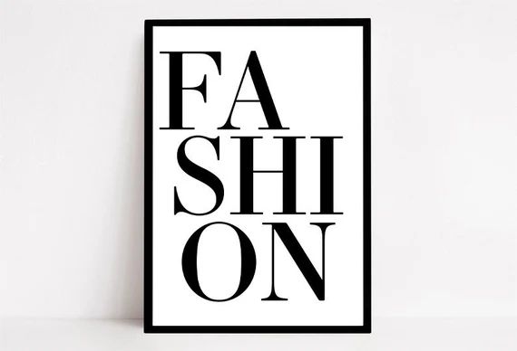 Fashion Bedroom Wall Print, designer, beauty room, dressing room, Wall Art, Home Decor, quote, A5... | Etsy (US)