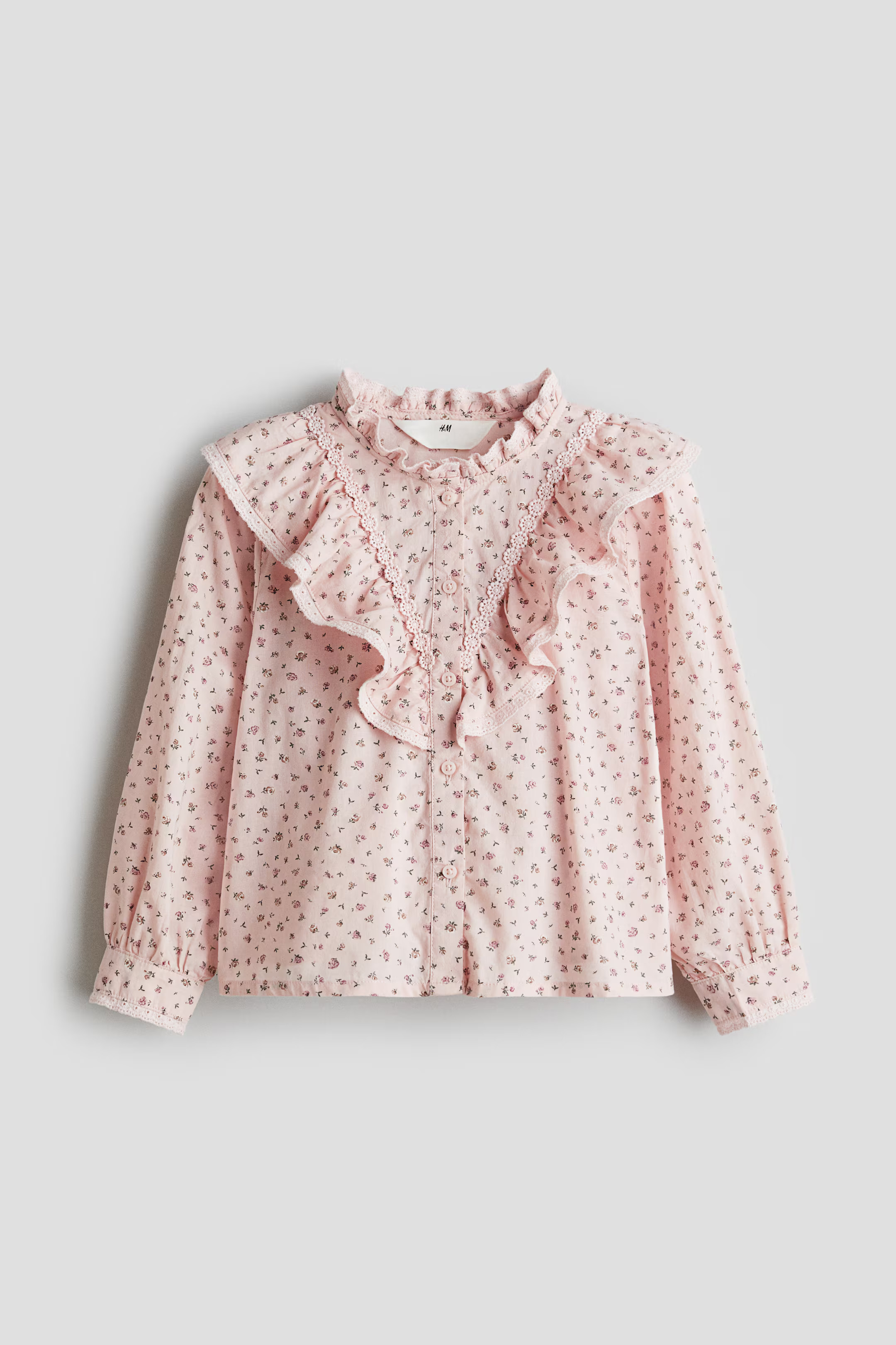Ruffle-Detail Cotton Blouse | H&M (US + CA)