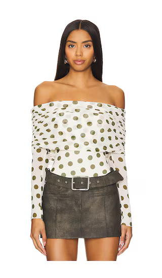 Maxine Bodysuit in Birch Dot | Revolve Clothing (Global)