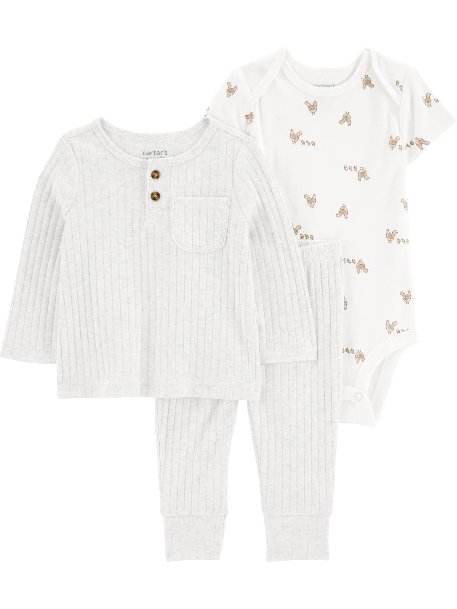 Carter's Child of Mine Baby Unisex Outfit Set, 3-Piece, Sizes Preemie-6/9 Months | Walmart (US)
