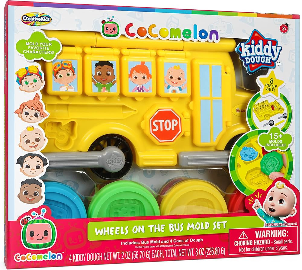 CoComelon Wheels On The Bus Dough Mold Activity Set | Amazon (US)
