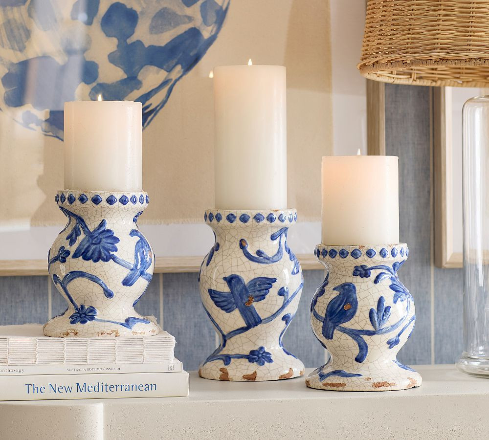 Montrose Ceramic Candle Holder | Pottery Barn (US)
