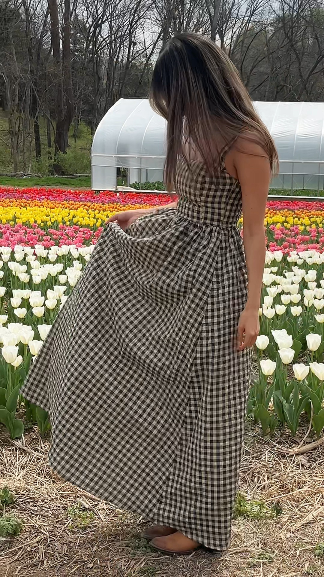 Love a good sundress ! #gingham #maxidress