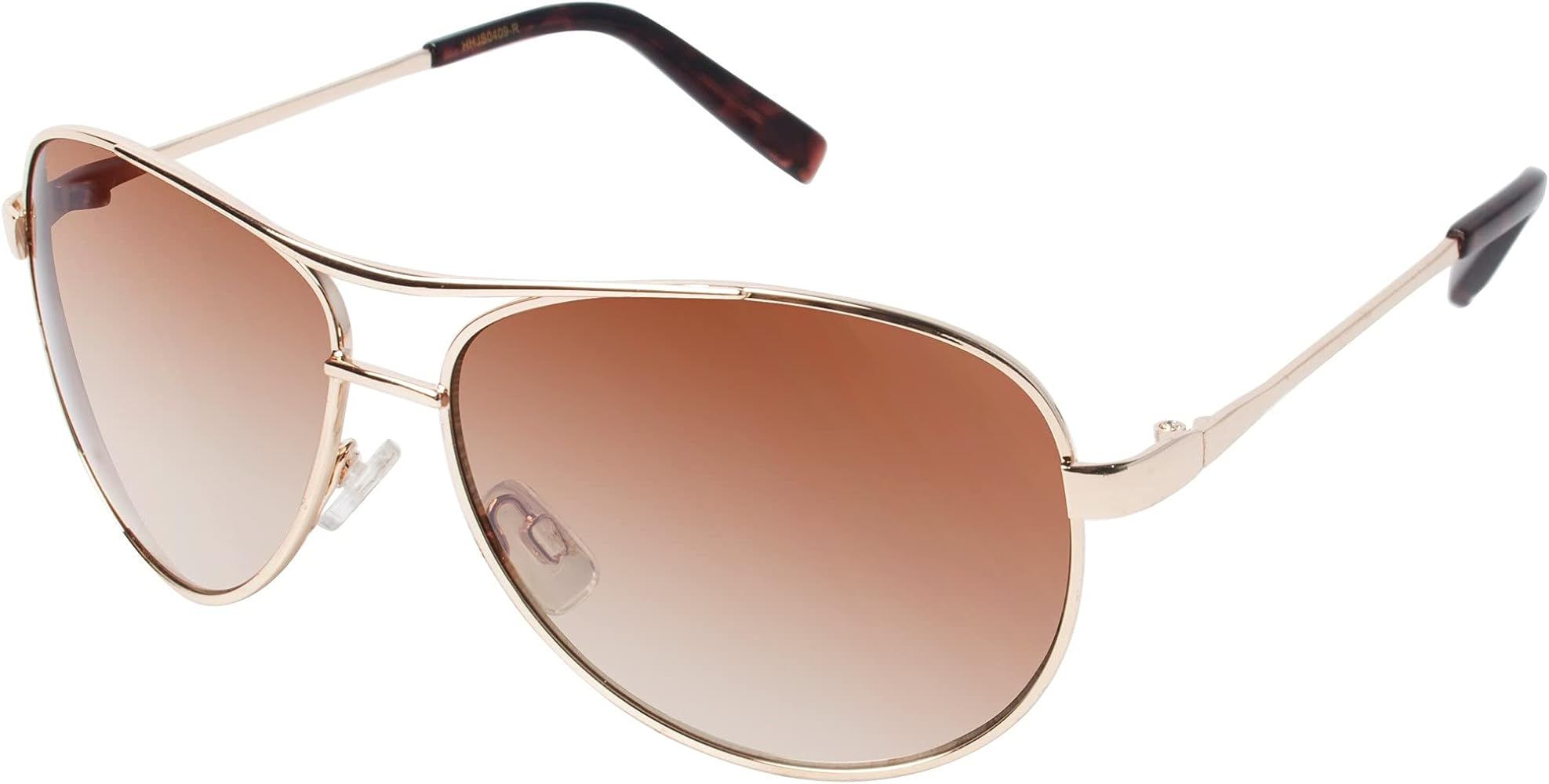 Jessica Simpson J106 Iconic Metal UV Protective Women's Aviator Sunglasses. Glam Gifts for Women,... | Amazon (US)