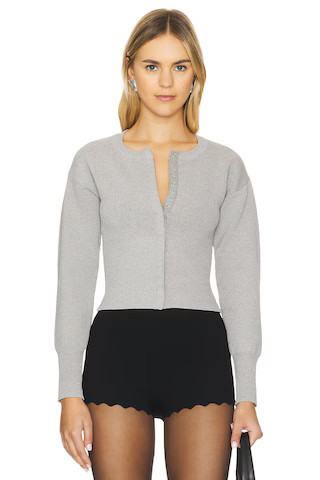 Kourtney Cardigan in Heather Grey | Revolve Clothing (Global)