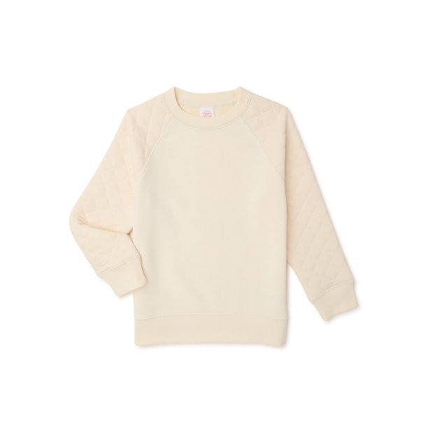 Wonder Nation Boys' Quilted Crewneck Sweatshirt with Long Sleeves, Sizes 4-18 & Husky - Walmart.c... | Walmart (US)
