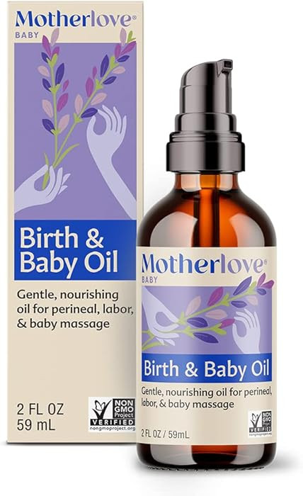 Motherlove Birth & Baby Oil (2 oz) Gentle Lavender-Infused Oil for Perineal, Labor & Baby Massage... | Amazon (US)