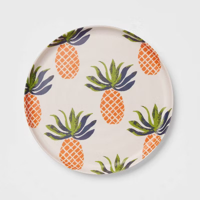 8" Melamine and Bamboo Pineapple Salad Plate - Opalhouse™ | Target