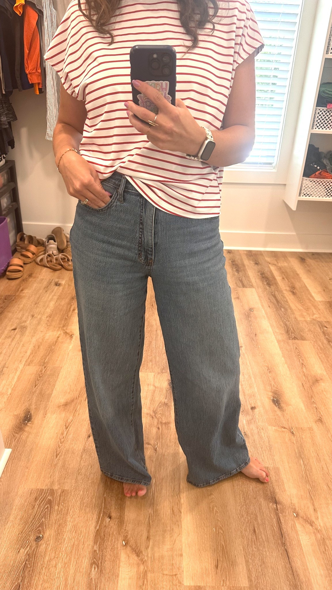 Walmart perfect high waist wide leg jeans!! 

#LTKStyleTip #LTKFindsUnder50