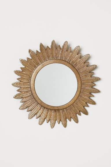 H & M - Round metal mirror - Gold | H&M (US + CA)