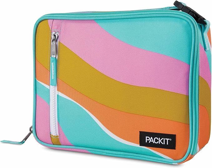 PackIt Freezable Classic Lunch Box, Retro Wave, Built with ECOFREEZE Technology, Fully Freezable,... | Amazon (US)