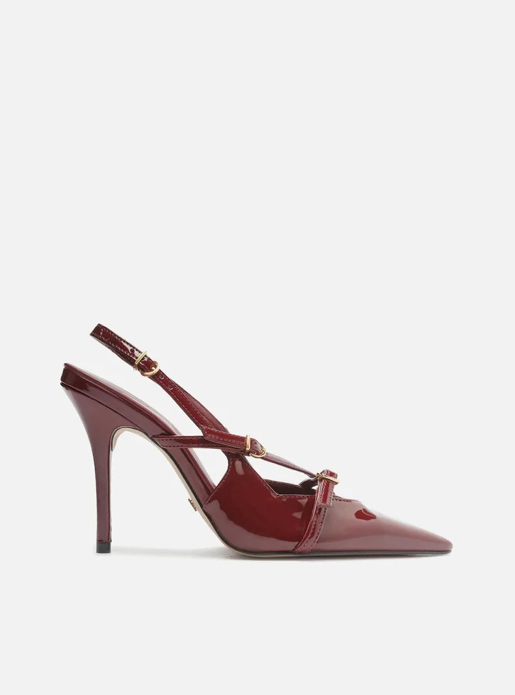 Scarpin Vermelho Arezzo Verniz Salto Alto Slingback Amélia | ZZ Mall (BR)