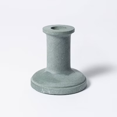 3.5" x 3.5" Soapstone Taper Candle Holder Gray - Threshold™ designed with Studio Mc... | Target