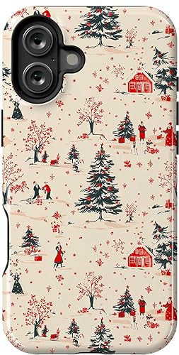 Casely iPhone 16 Case | Winter Nostalgia | Vintage Holiday | Essential Slim Dual-Layer Protective Case Design | Compatible with MagSafe | Amazon (US)