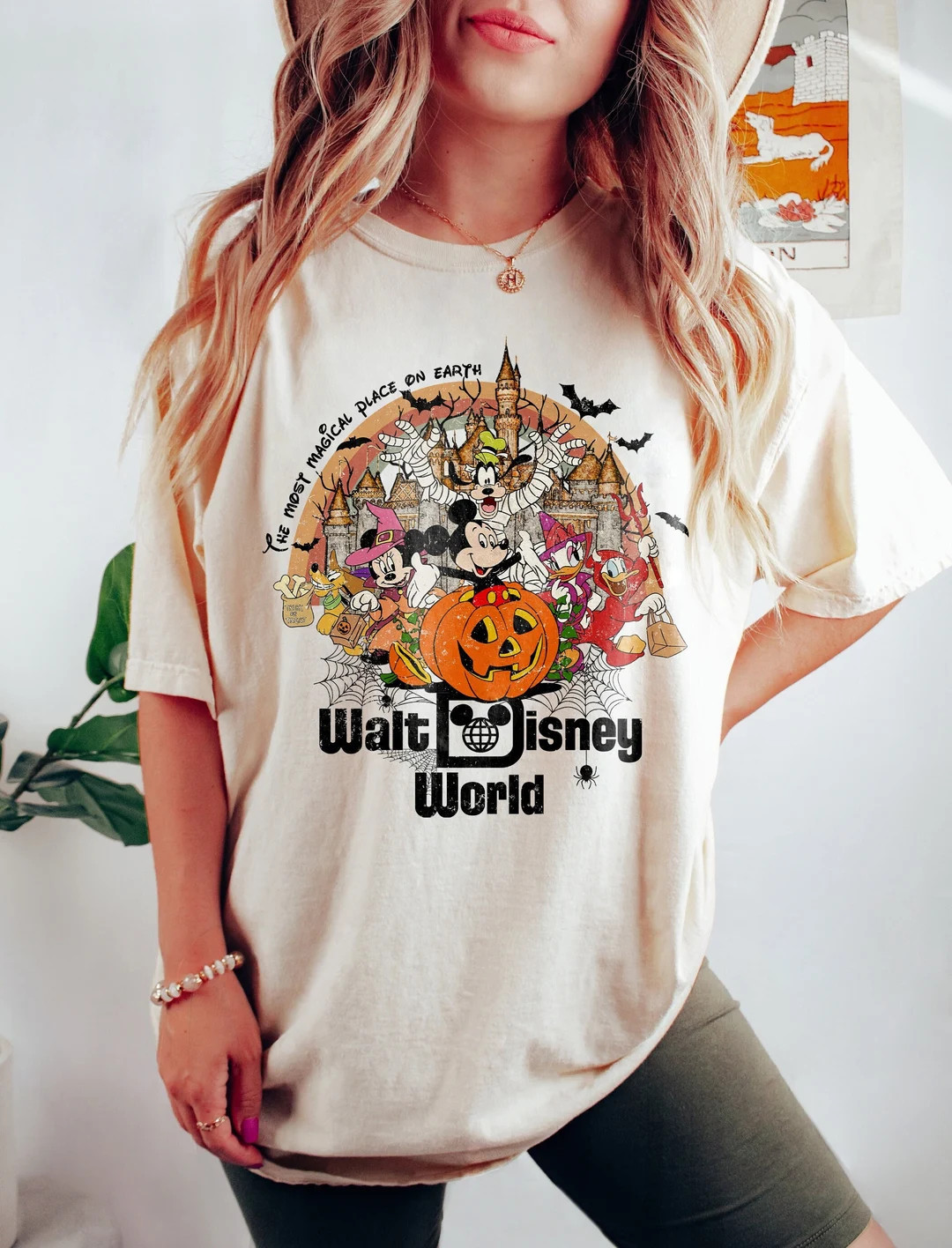 Vintage Walt Disney World Halloween Shirt, Disneyworld Halloween Shirt, Mickey And Friends Hallow... | Etsy (US)
