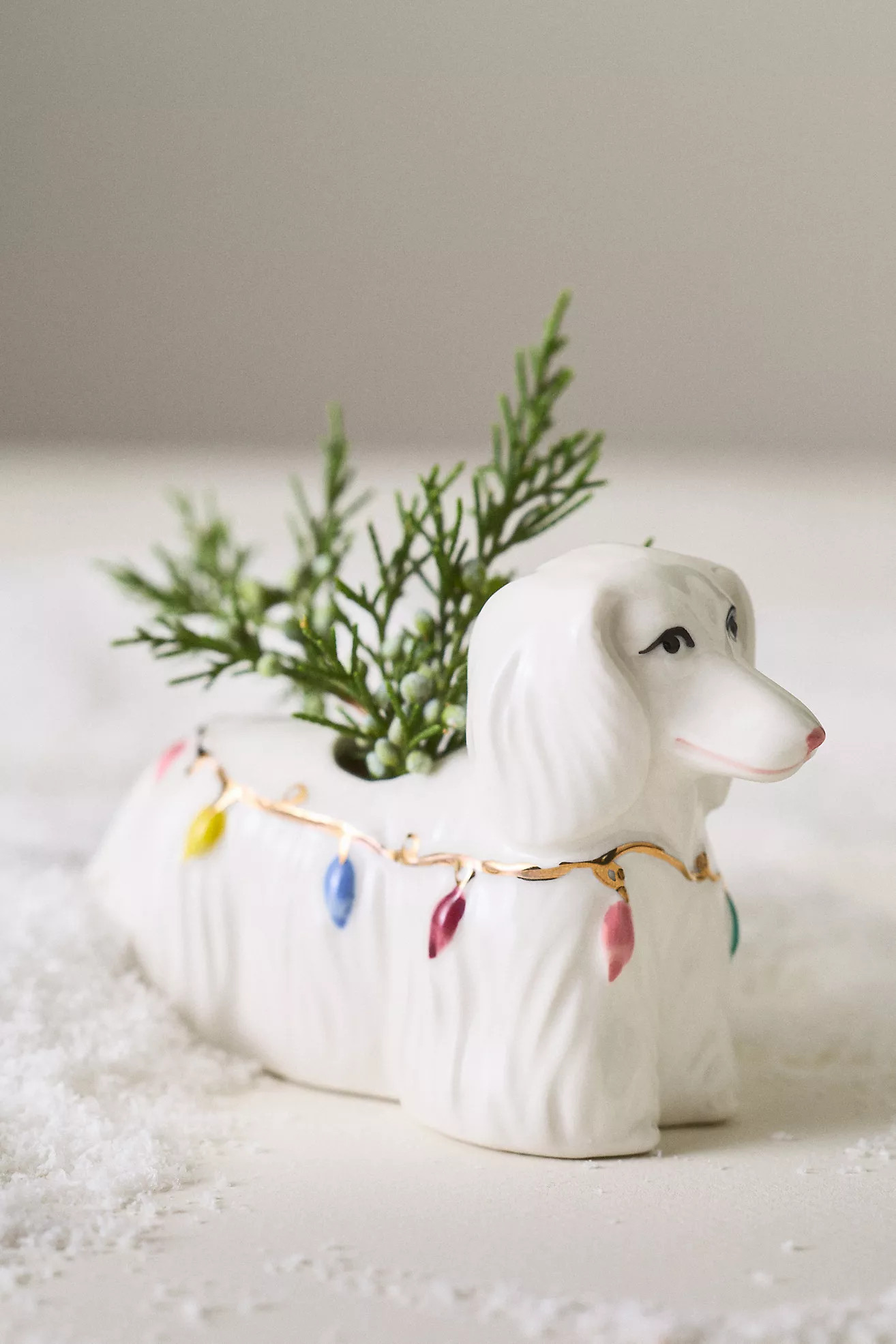 Festive Vintage-Inspired Animal Stoneware Vase | Anthropologie (US)