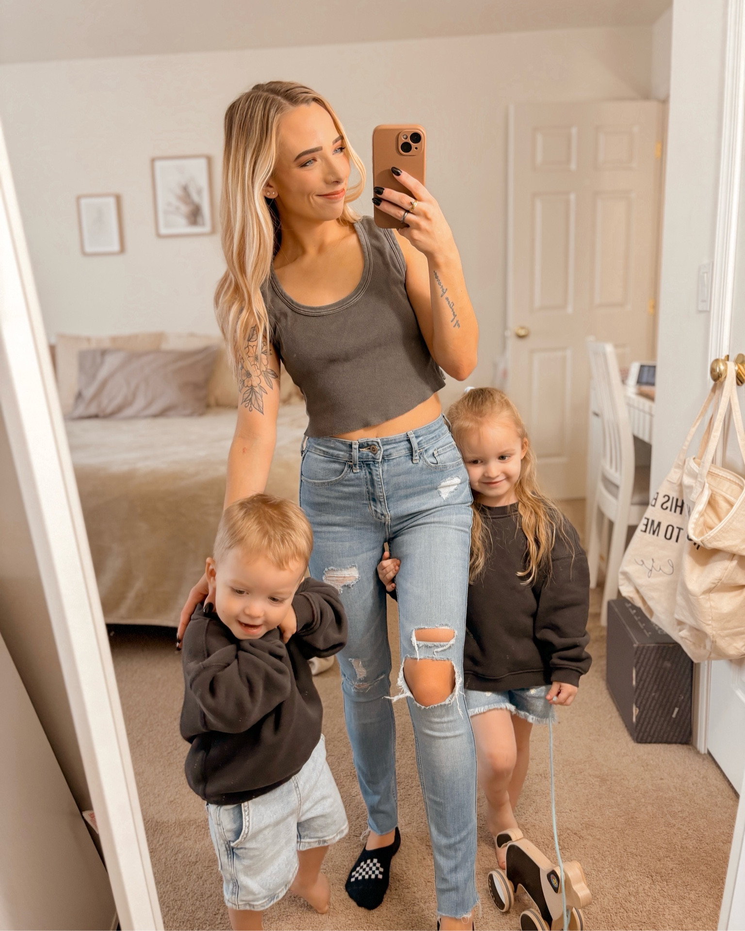 Basic crewnecks, sibling matching, family matching, Elwood clothing 

#LTKkids #LTKfindsunder100 #LTKfamily